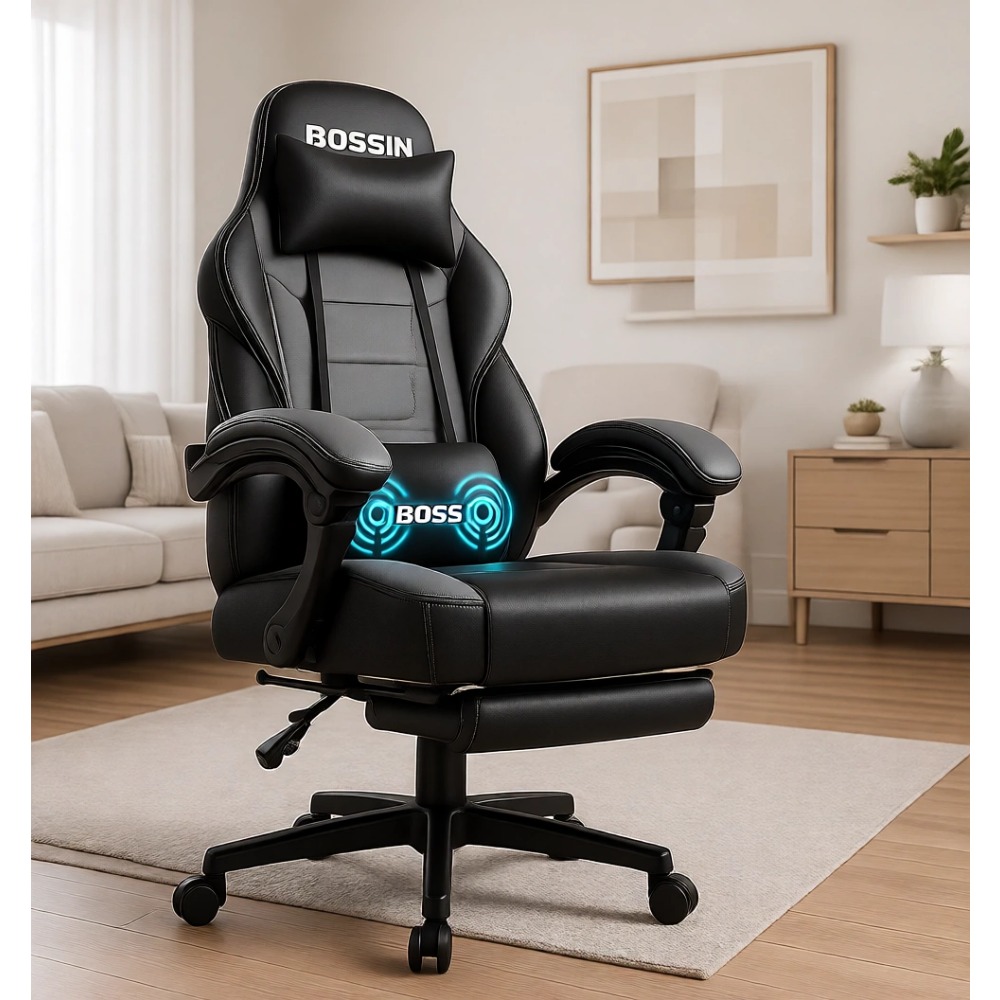 Massage - Cadeira de Jogos Ergonômica de Alta