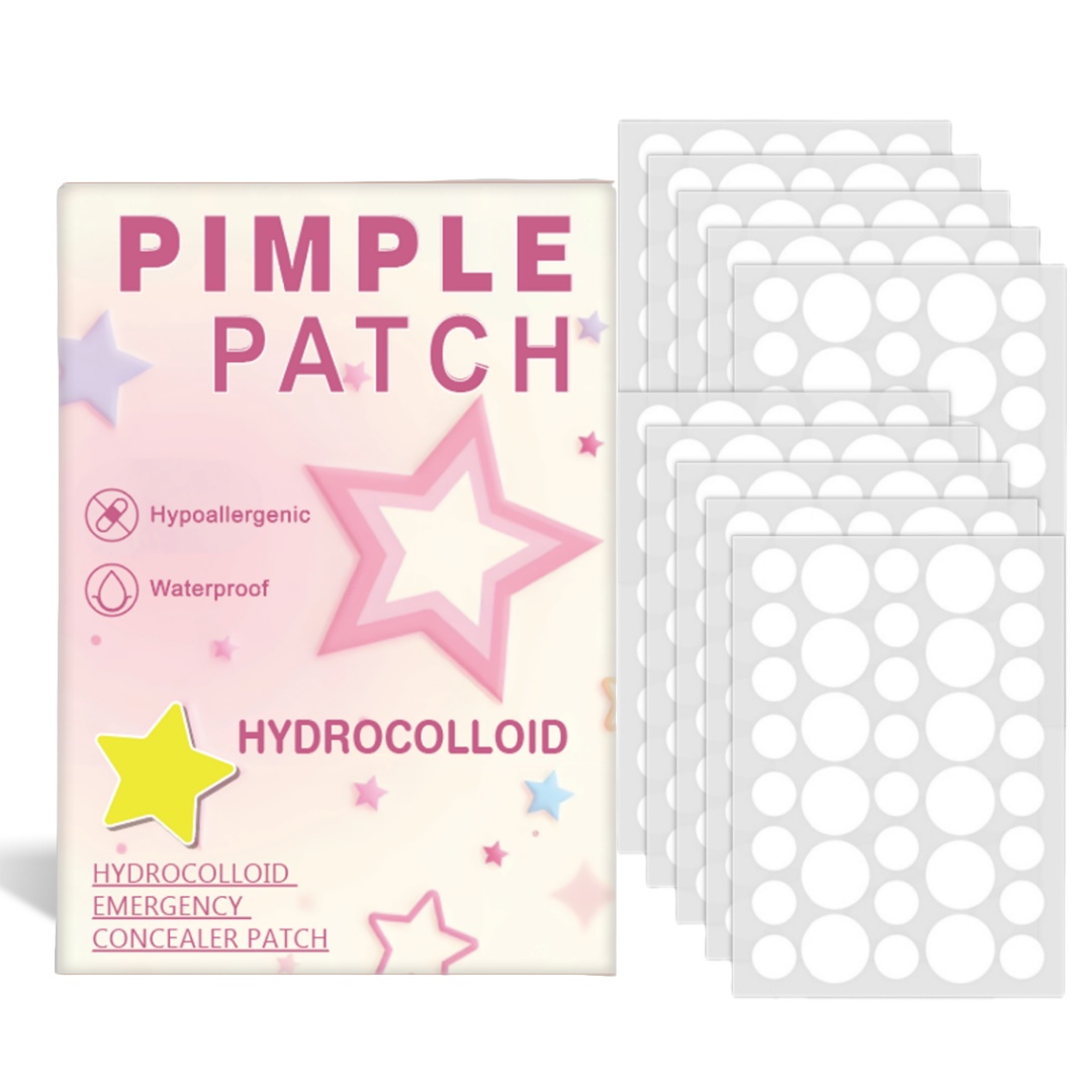 Hydrocolloid Pimple Patch - Adesivos Hidrocoloides para Acne e Espinhas,