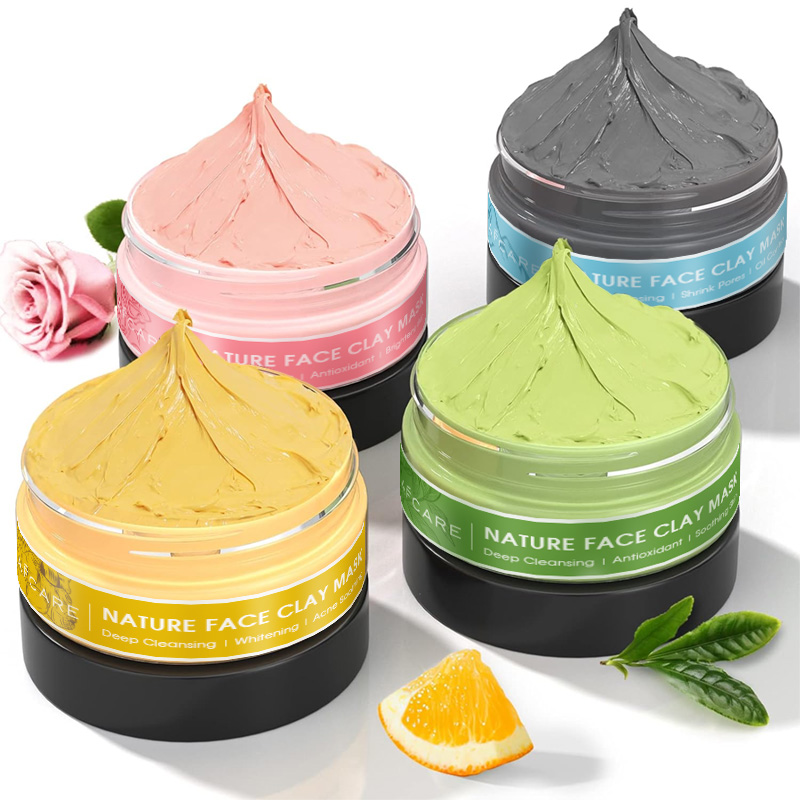 Green Tea Cleansing Clay Mask - Conjunto de máscara facial de argila,