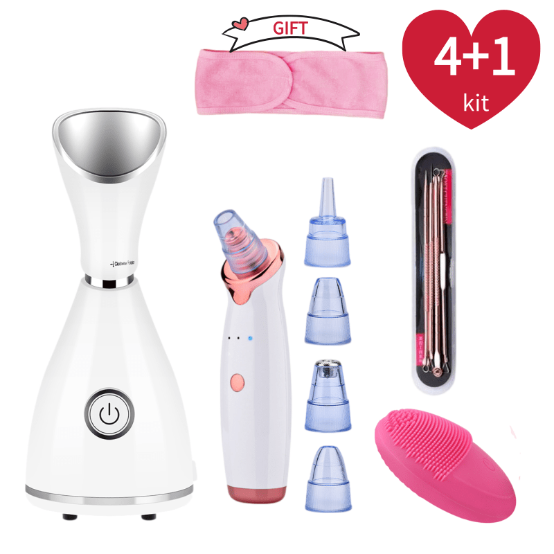 Silicone Face Scrubber Electric - Nano iônico vaporizador facial quente rosto