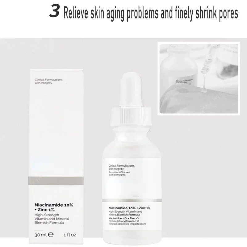 Niacinamide Pore Shrinking Essence - Niacinamida magnésio clareamento essência, clareamento e