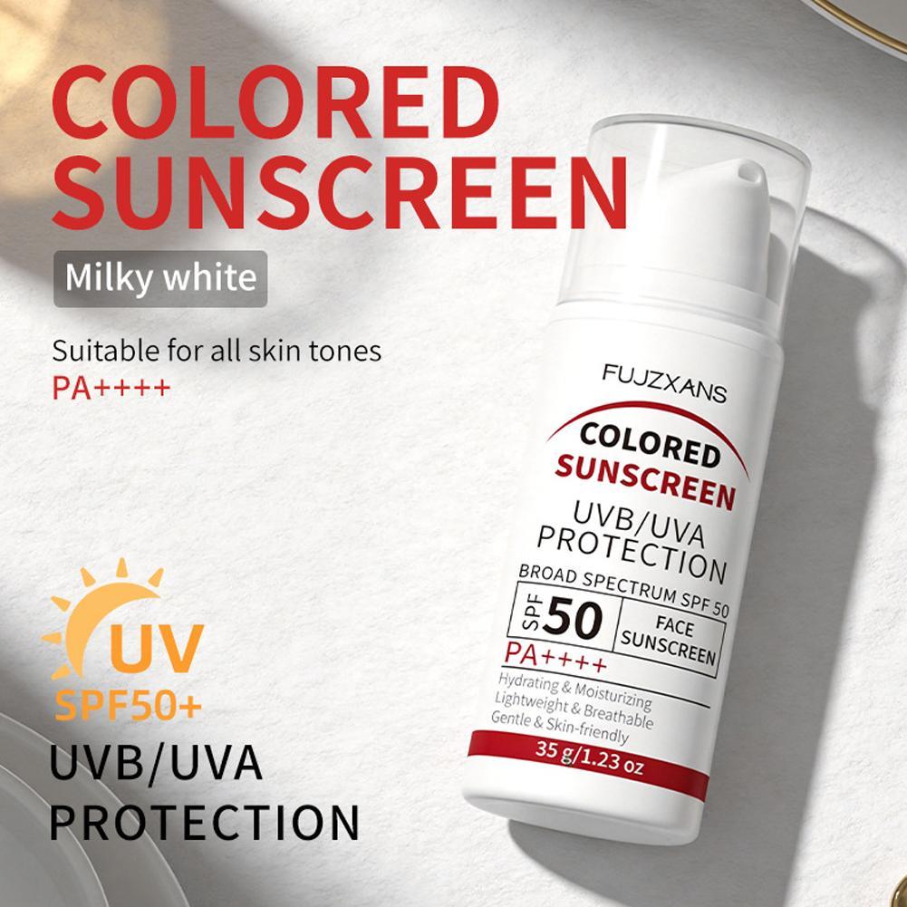 Spf 50 Waterproof Sunscreen - Protetor Solar Facial Multitons com Cor