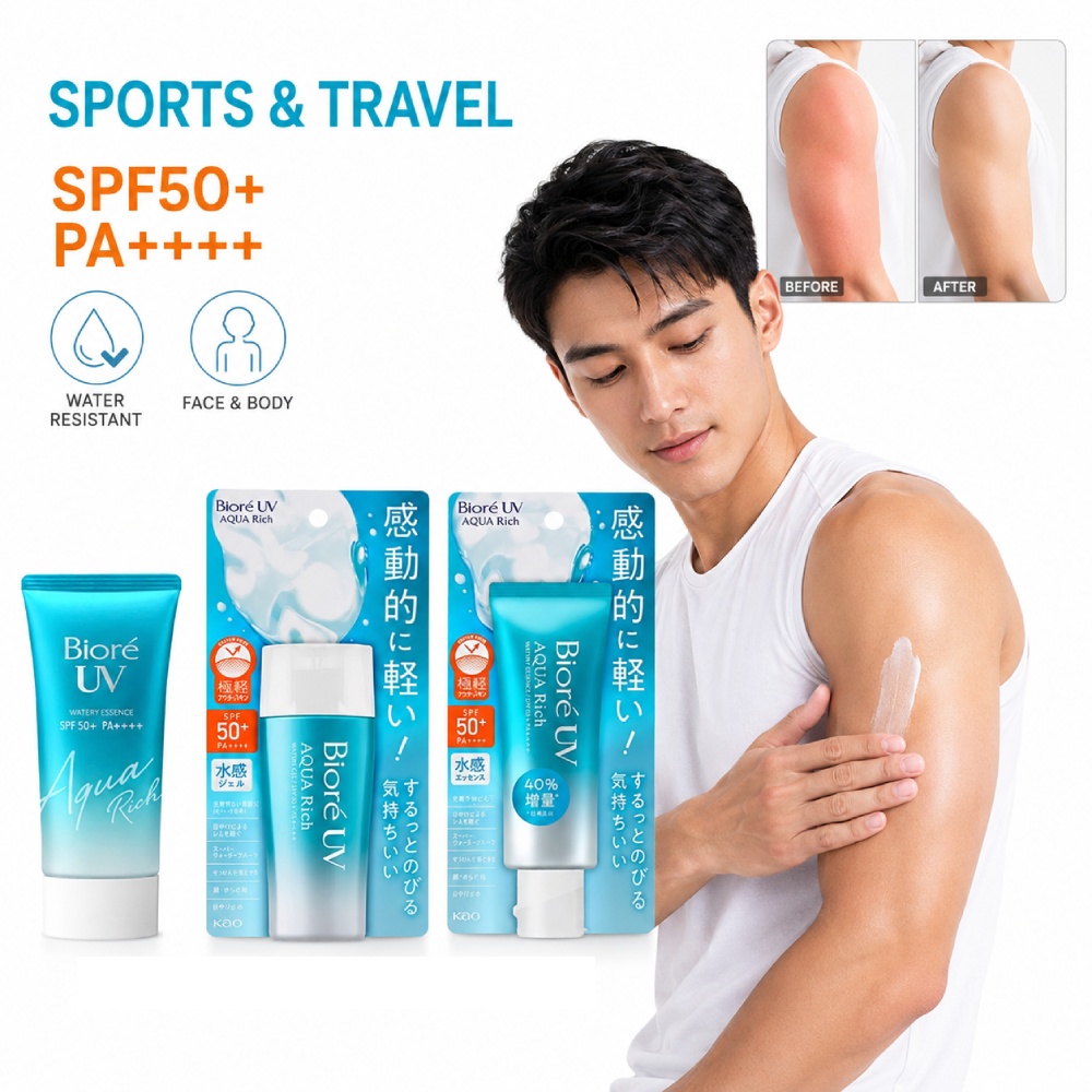 Spf 50 Waterproof Sunscreen - Loção Protetora Solar à Prova d'Água