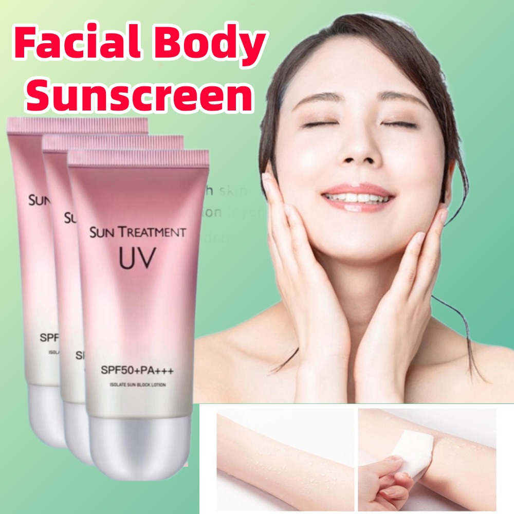 Spf 50 Waterproof Sunscreen - 60ml protetor solar corporal facial à