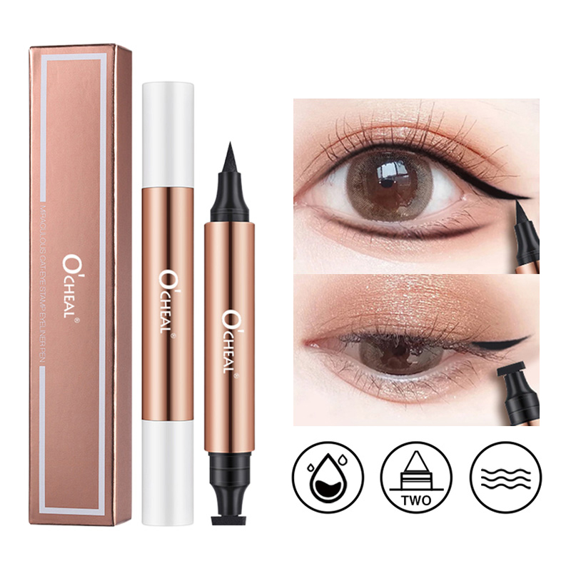 Waterproof Liquid Eyeliner Pen - O'CHEAL Caneta delineadora líquida preta, à
