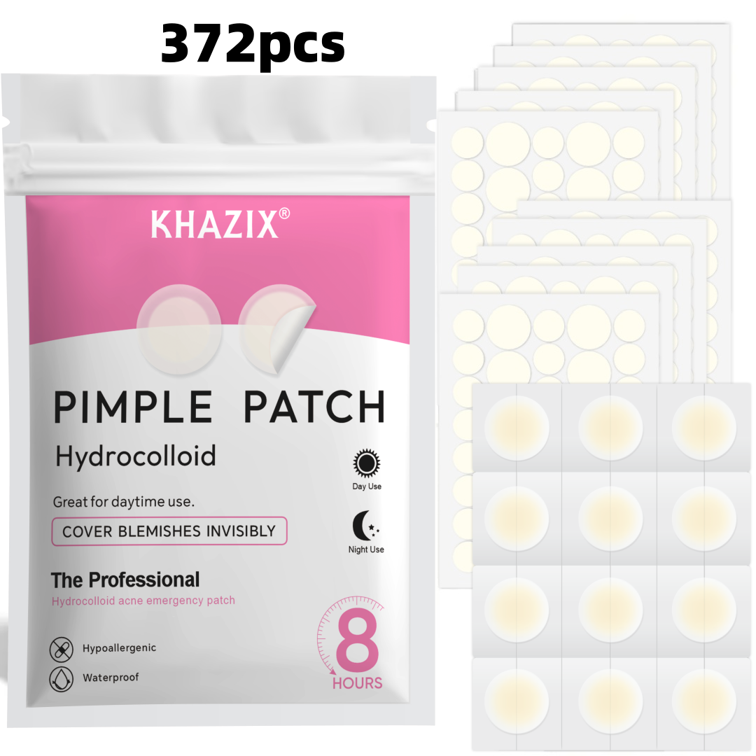 Hydrocolloid Pimple Patch - 372 Adesivos Hidrocoloides para Acne e