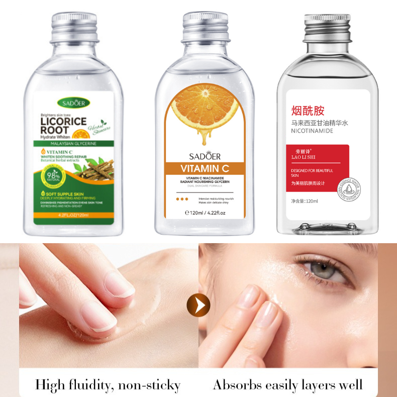 Niacinamide Pore Shrinking Essence - Vc niacinamida clareamento nutritivo glicerina alcaçuz