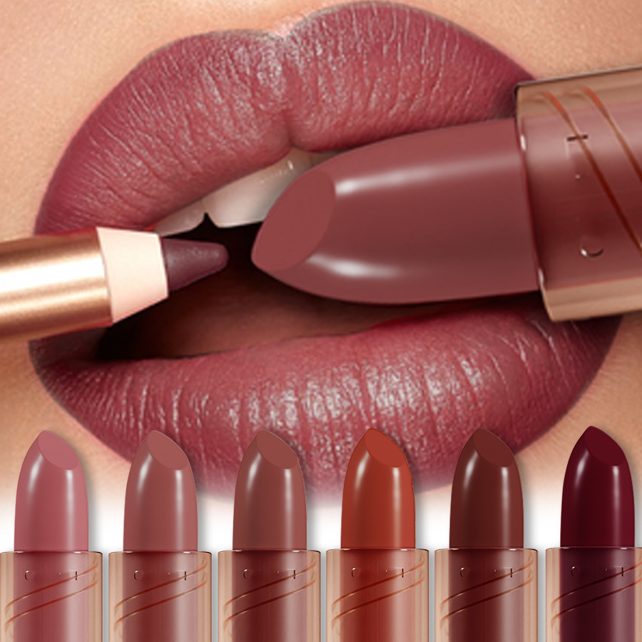 Matte Velvet Lip Tint Long Lasting - Batom Matte de 14 Cores, Não
