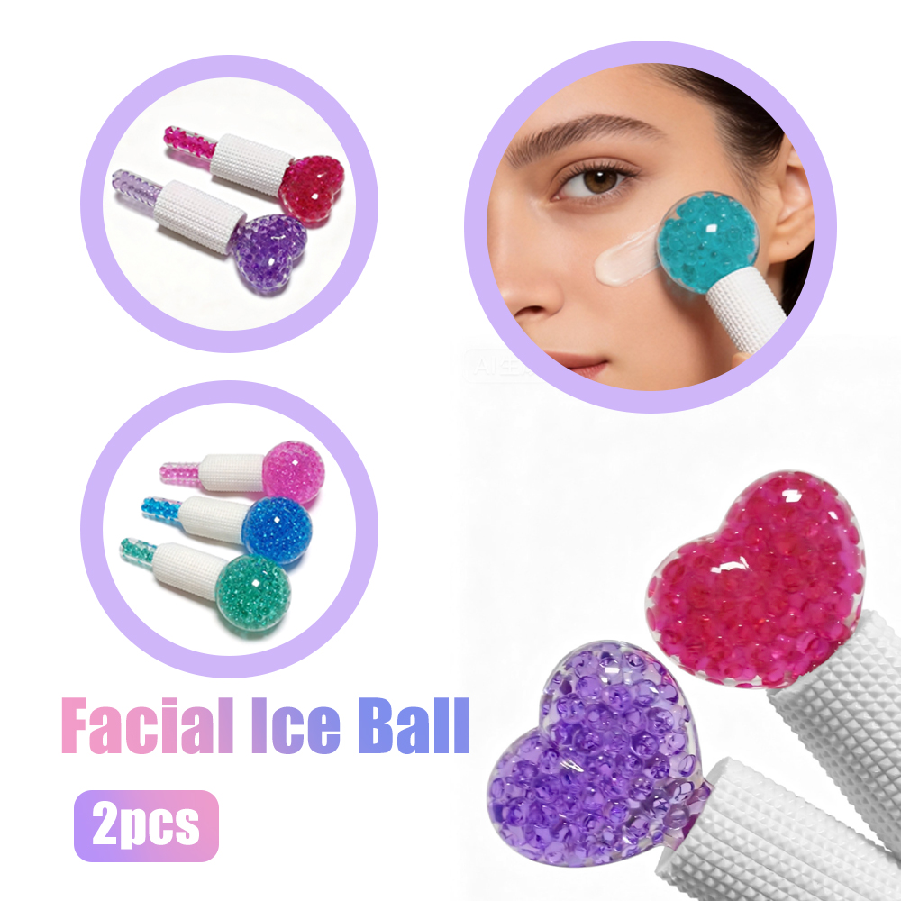 Face Ice Roller Puffiness - 2PCS Bolas de Gelo para Massagem
