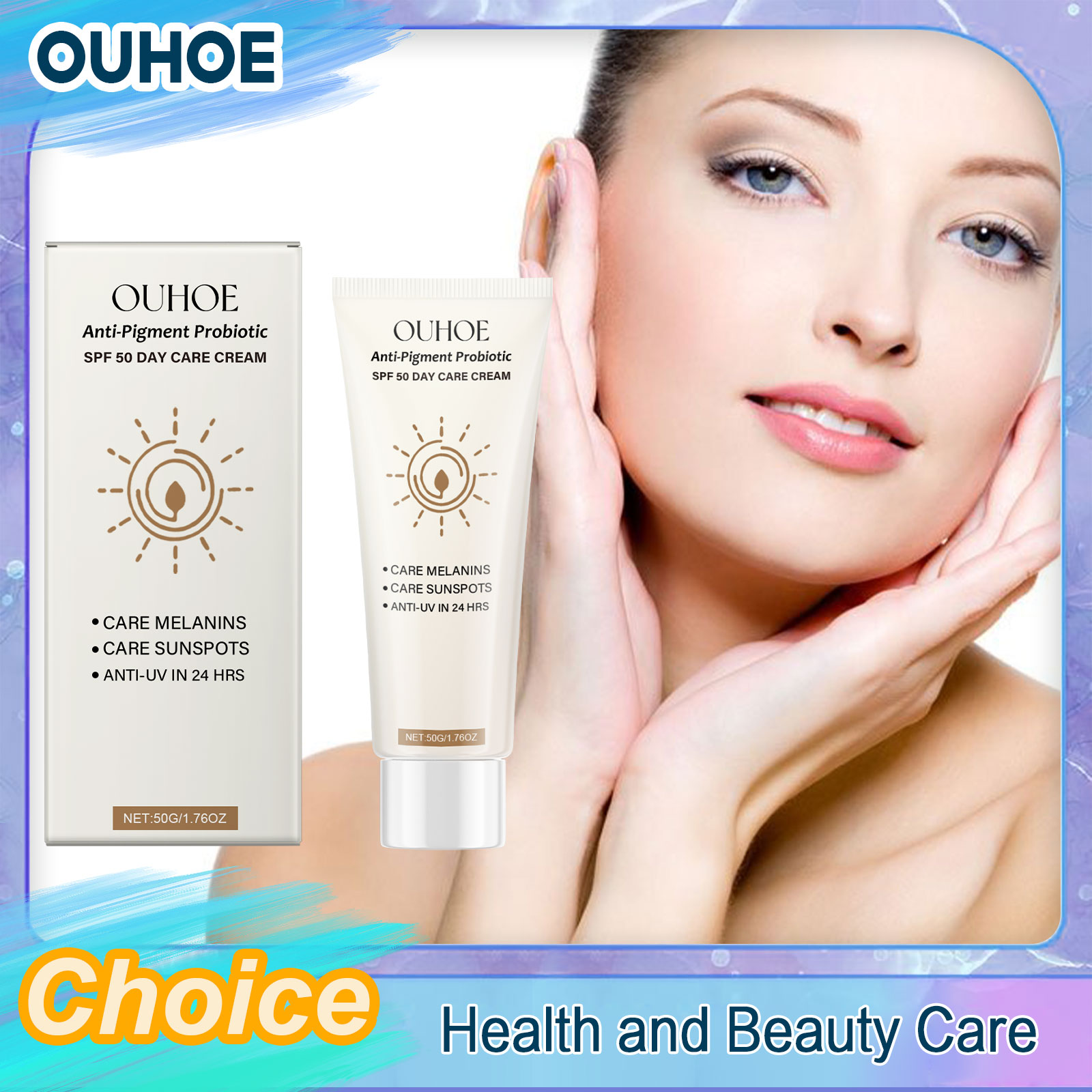 Spf 50 Waterproof Sunscreen - Protetor solar SPF50, protetor solar, ultravioleta,