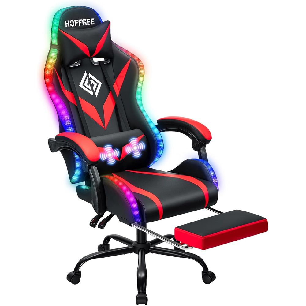 Massage - Cadeira ergonômica para jogos com encosto