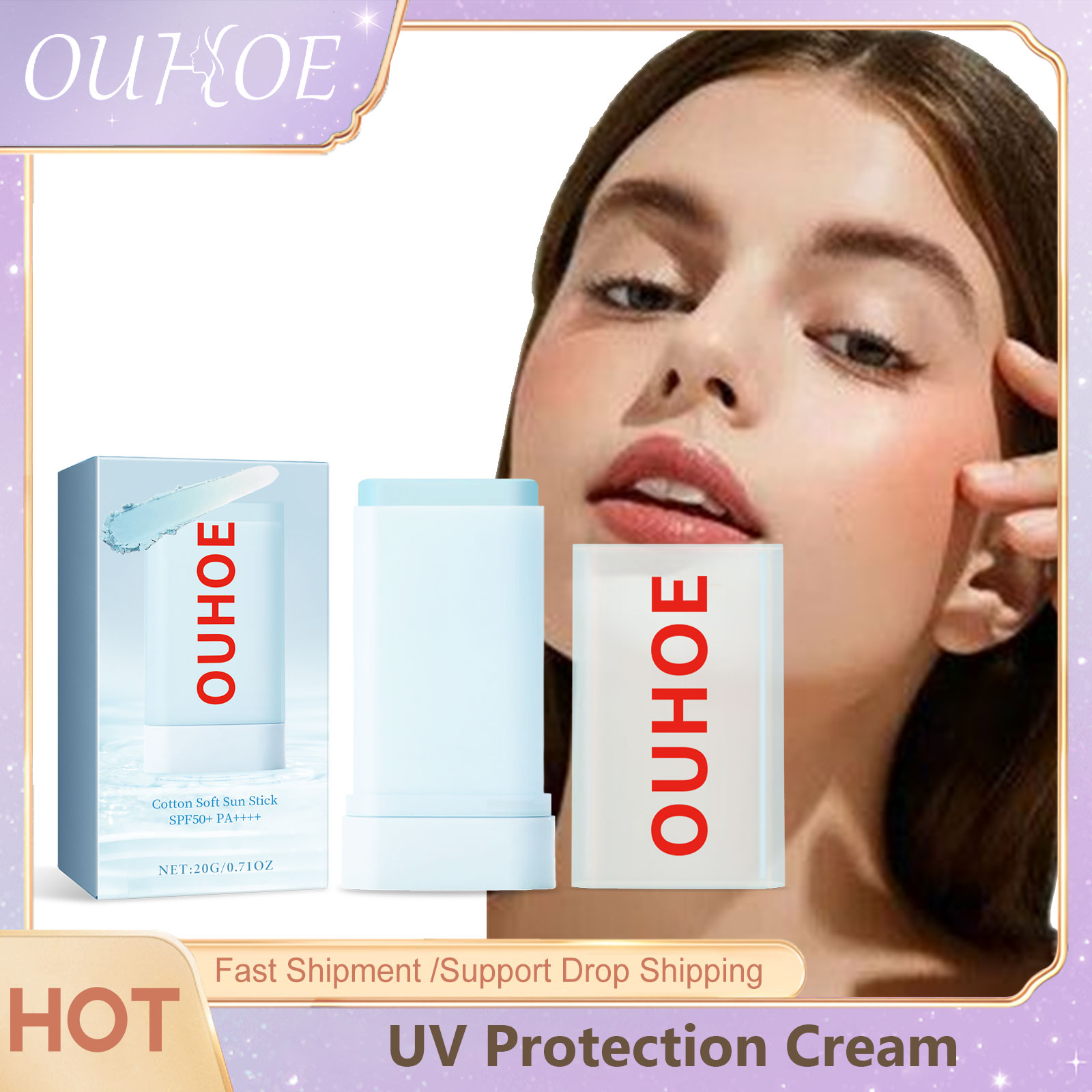 Spf 50 Waterproof Sunscreen - OUHOE-UV Proteção Creme, ao ar livre,