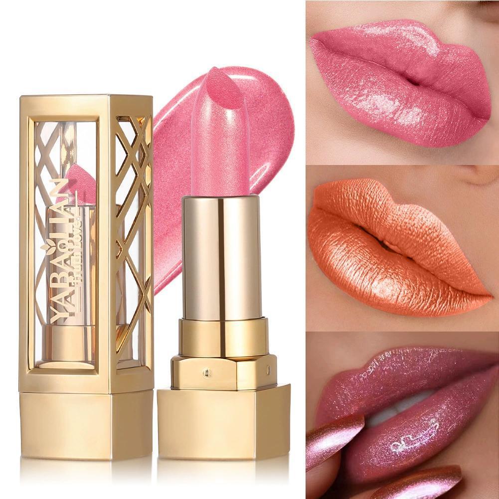 Matte Velvet Lip Tint Long Lasting - Batom Matte Perolado com Glitter, Hidratante,