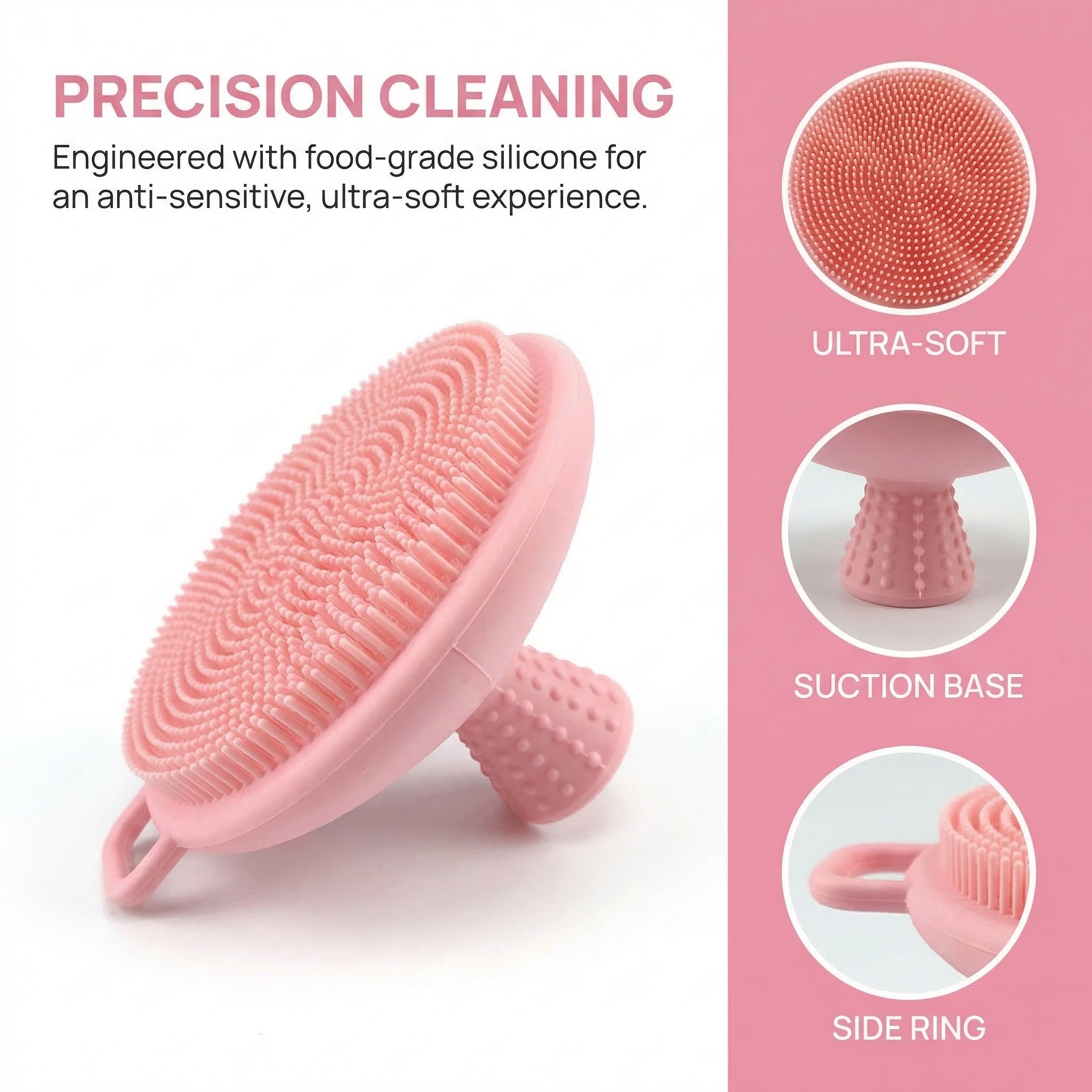 Silicone Face Scrubber Electric - Escova de silicone para limpeza facial,