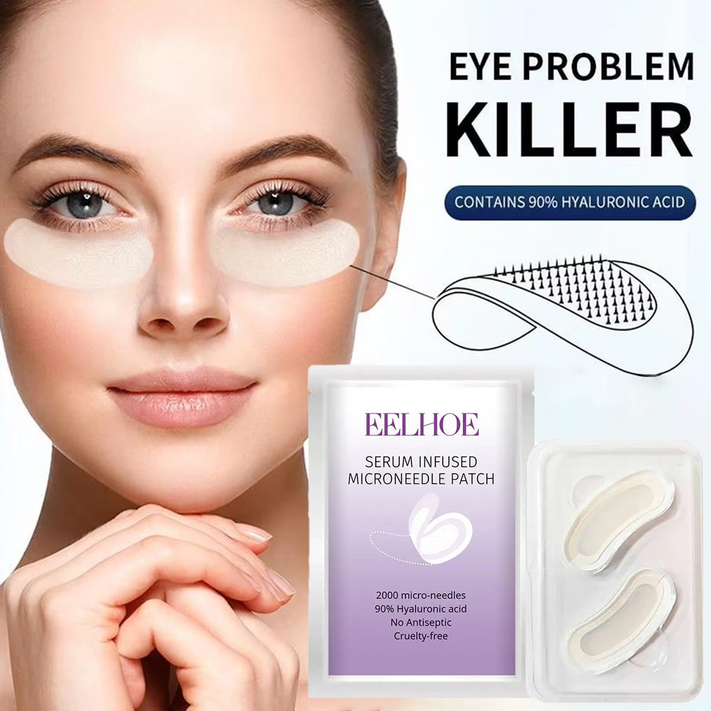 Collagen Under Eye Patches - 1 par de máscara de microagulha