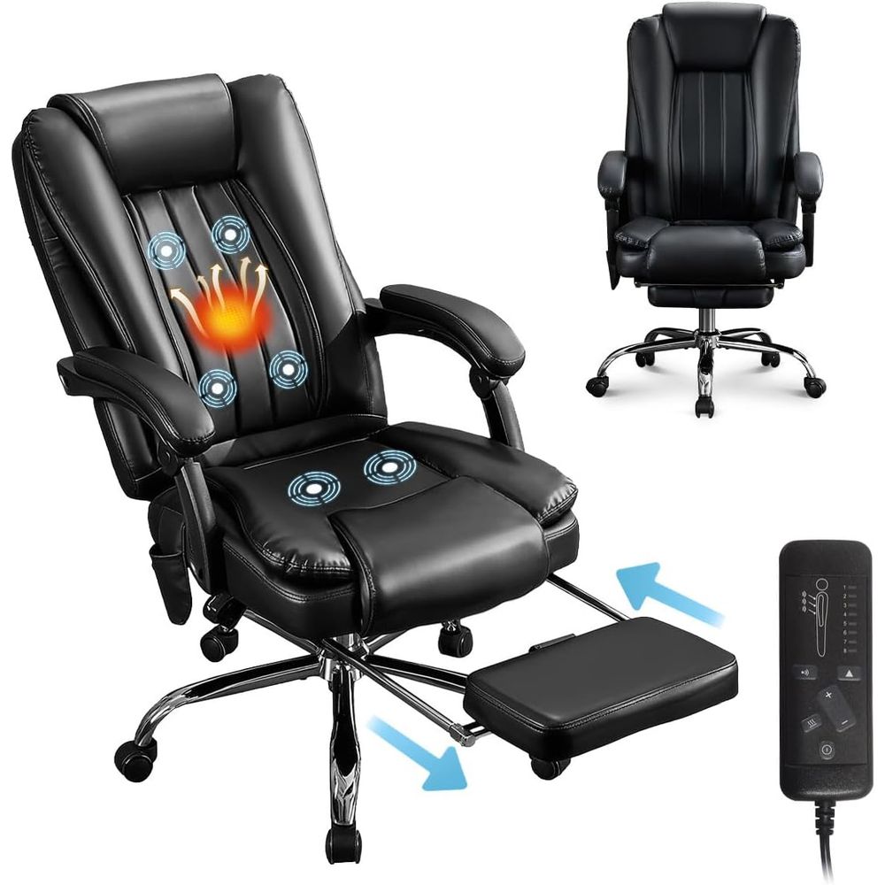 Massage - Cadeira de Escritório Ergonômica de Luxo