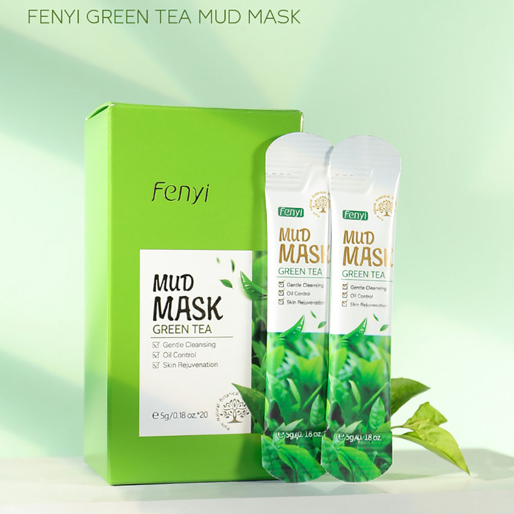 Green Tea Cleansing Clay Mask - Máscara de Argila Verde Fenyi 5gx20pcs,