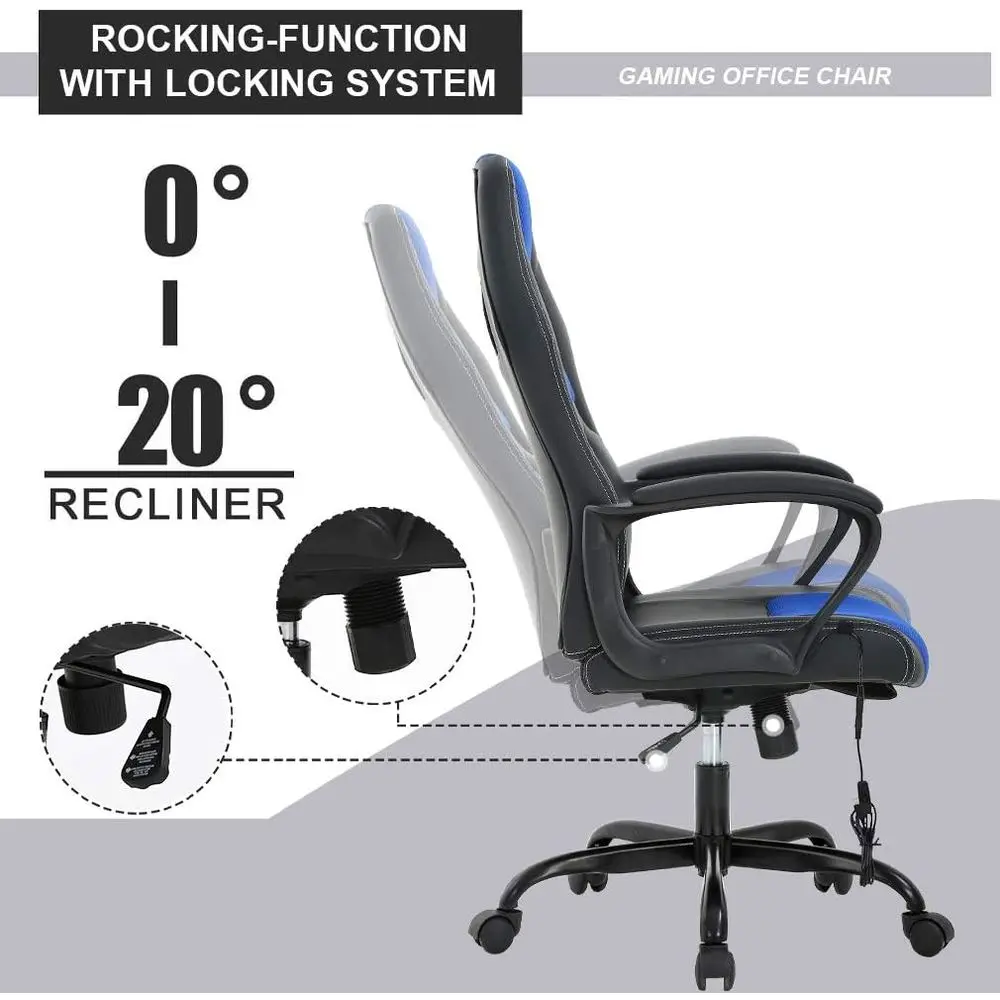 Cadeira de jogos ergonômica em - Massage avaliação e preço