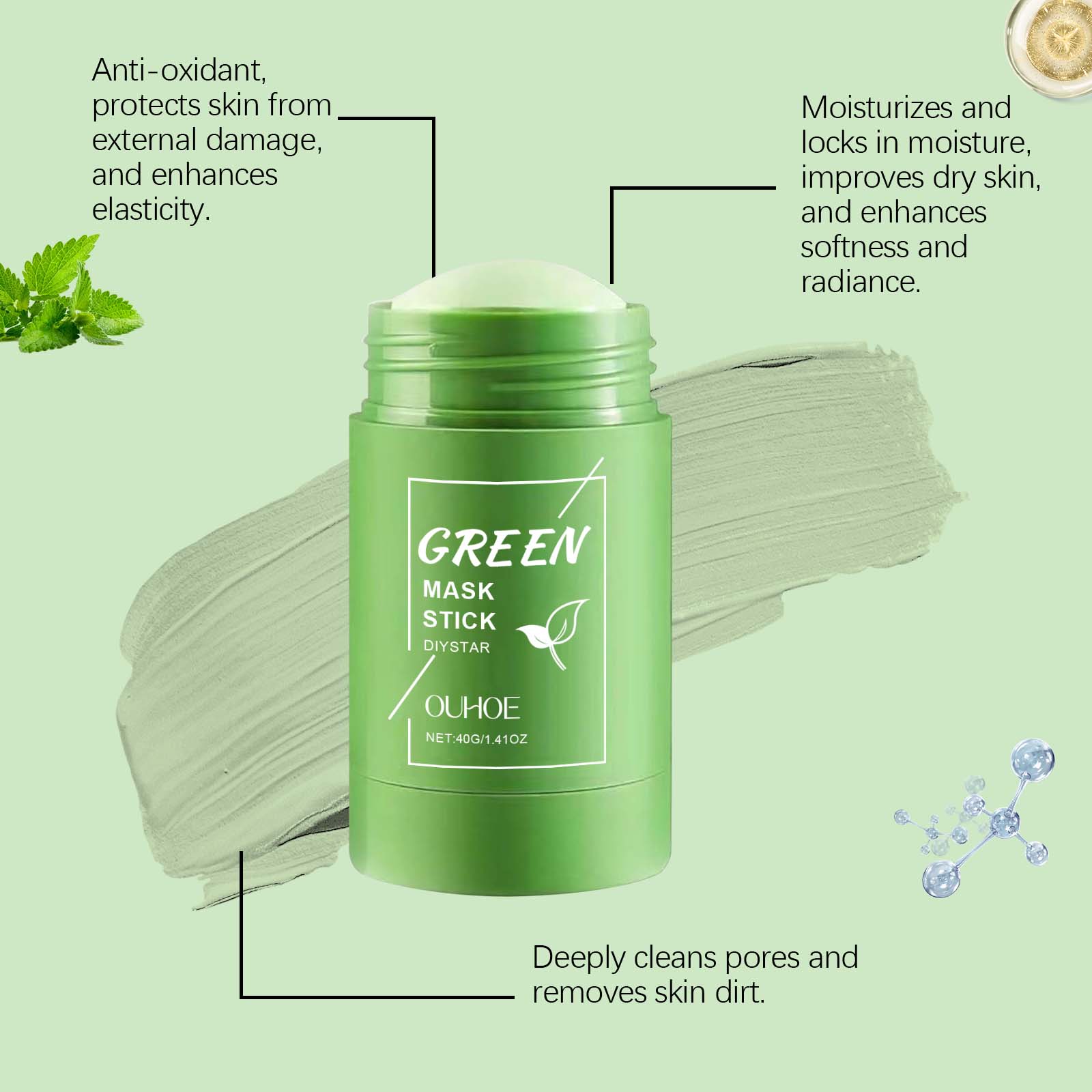 Máscara em Bastão de Chá Verde - Green Tea Cleansing Clay Mask avaliação e preço