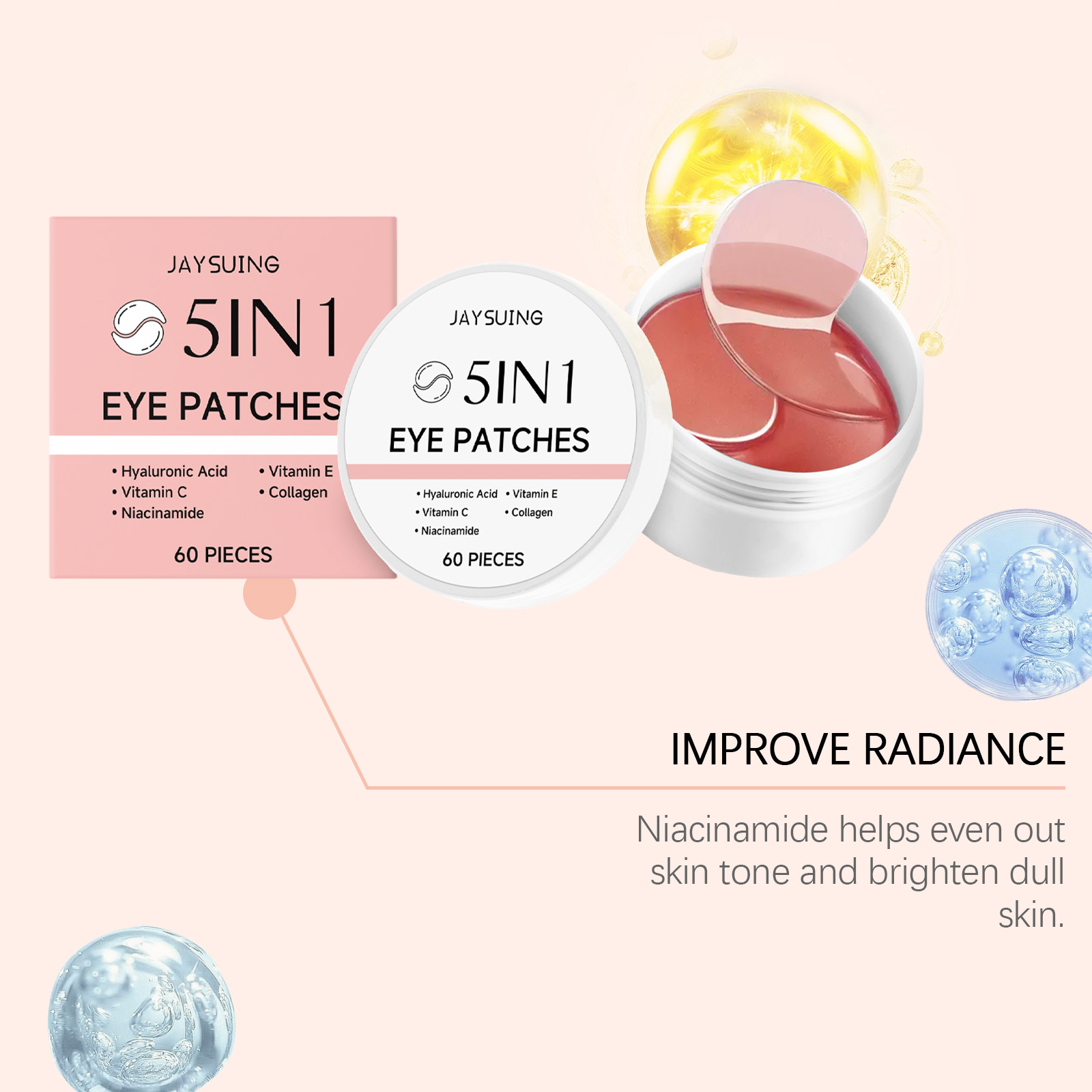 JAYSUING Conjunto de 60 Máscar - Collagen Under Eye Patches avaliação e preço