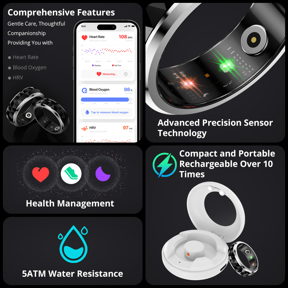 2024 COLMI R11 Smart Ring, Fid - Health Monitors avaliação e preço