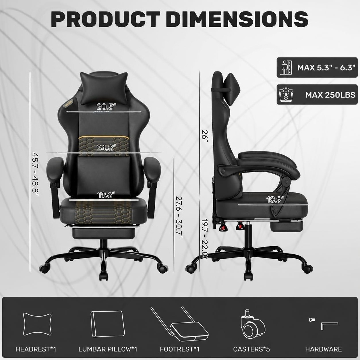 Cadeira Gamer em Couro PU com  - Massage avaliação e preço