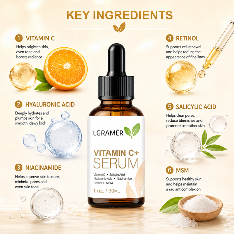 Sérum Facial de Vitamina C+ co - Hyaluronic Acid Facial Serum avaliação e preço