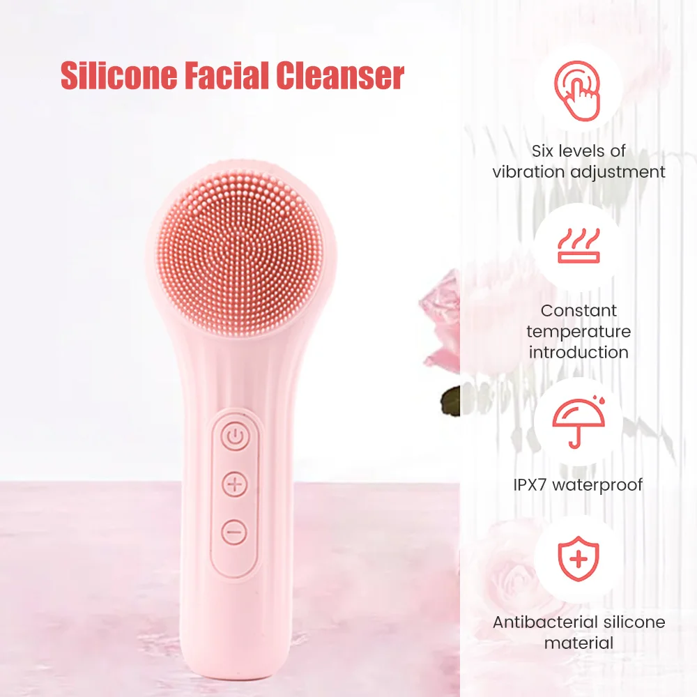 Sonic silicone escova facial l - Silicone Face Scrubber Electric avaliação e preço