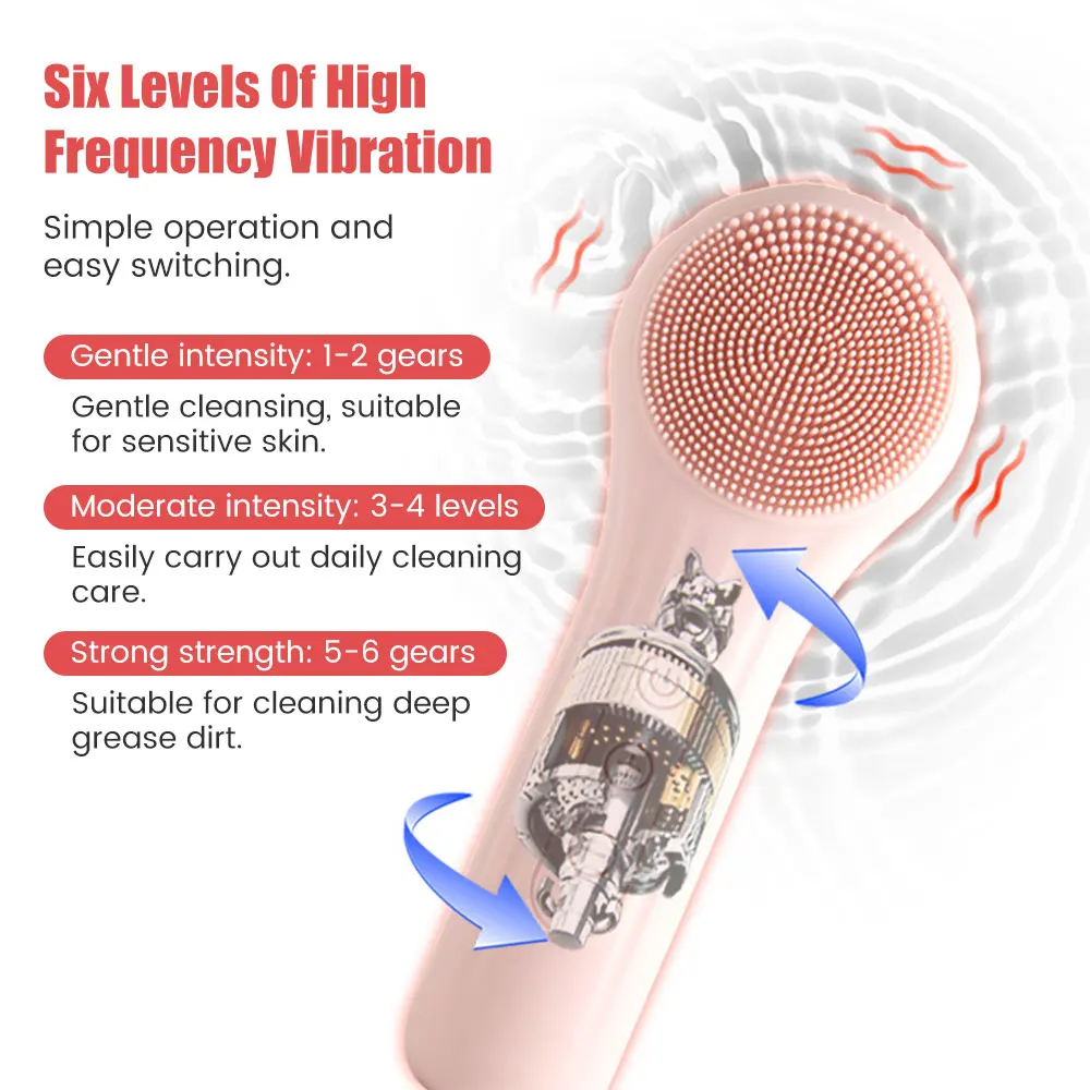 Sonic silicone escova facial l - Silicone Face Scrubber Electric avaliação e preço