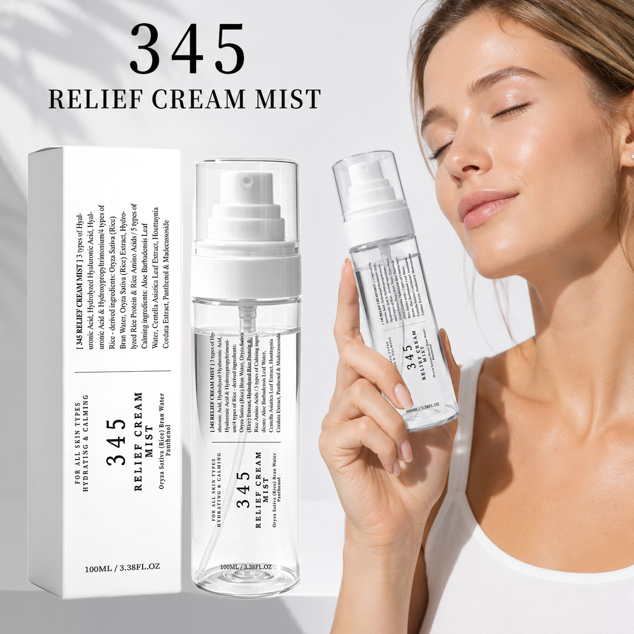 Creme em Spray 345 Relief, Cui - Hyaluronic Acid Facial Serum avaliação e preço