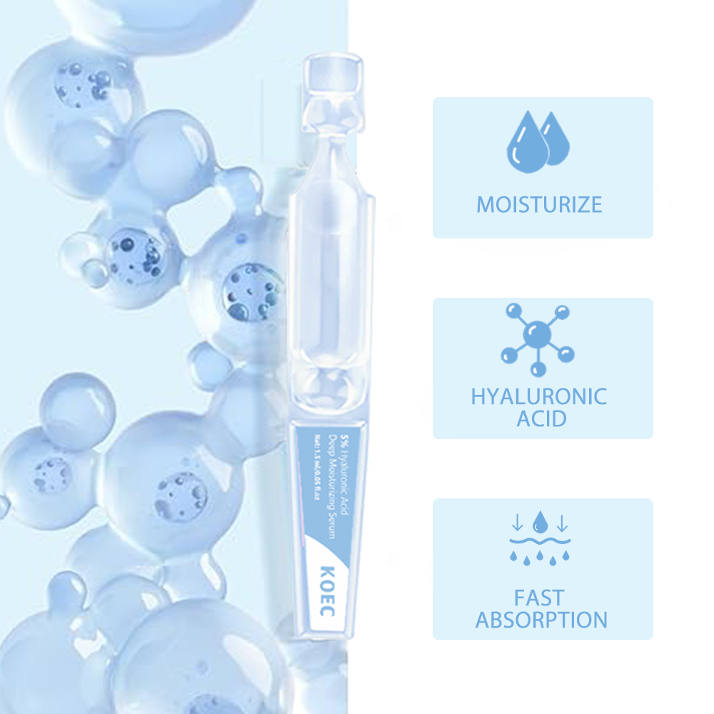 30 peças koec 5% ácido hialurô - Hyaluronic Acid Facial Serum avaliação e preço