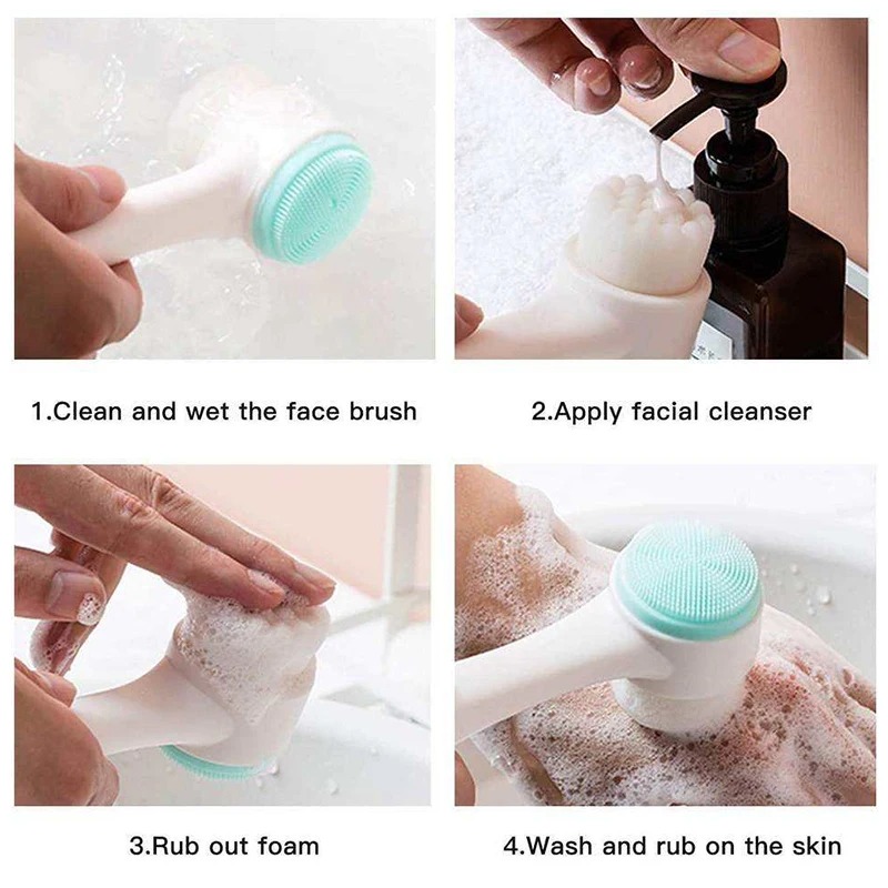Escova de Limpeza Facial Manua - Silicone Face Scrubber Electric avaliação e preço
