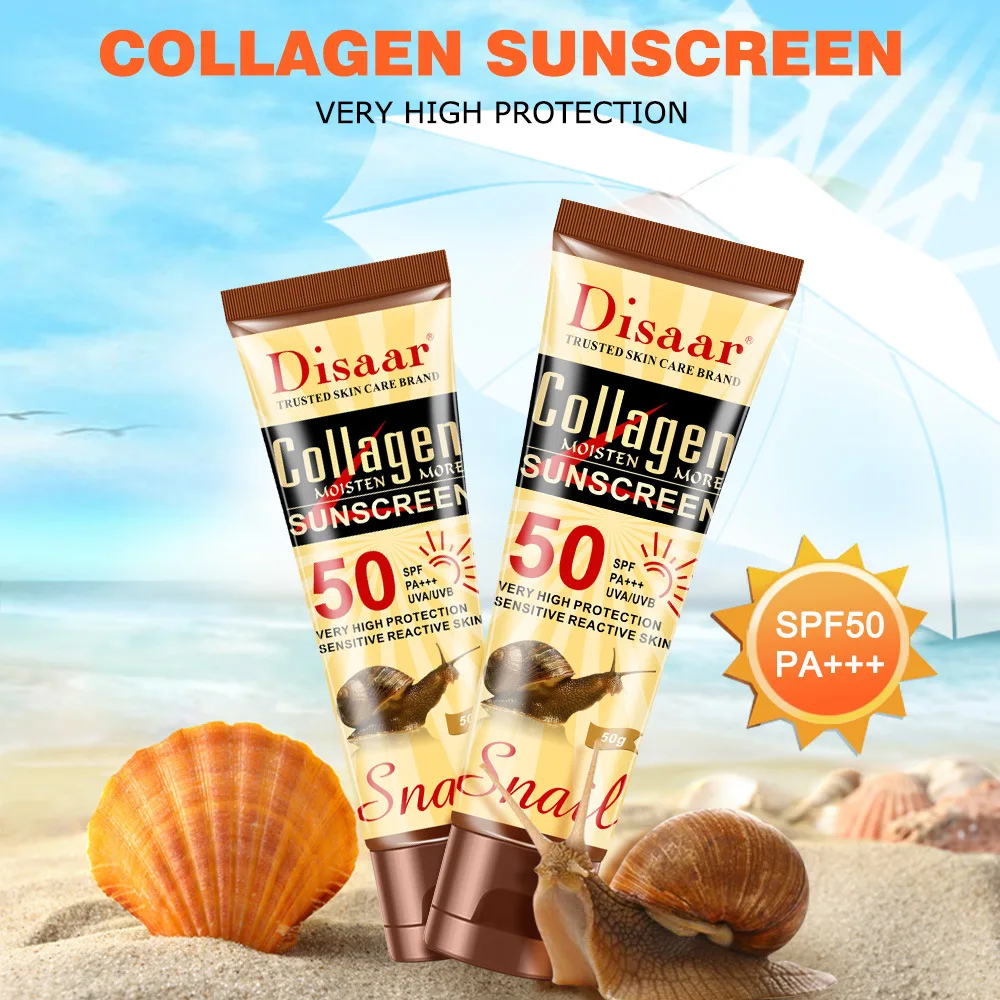 Protetor Solar Disaar com Colá - Spf 50 Waterproof Sunscreen avaliação e preço