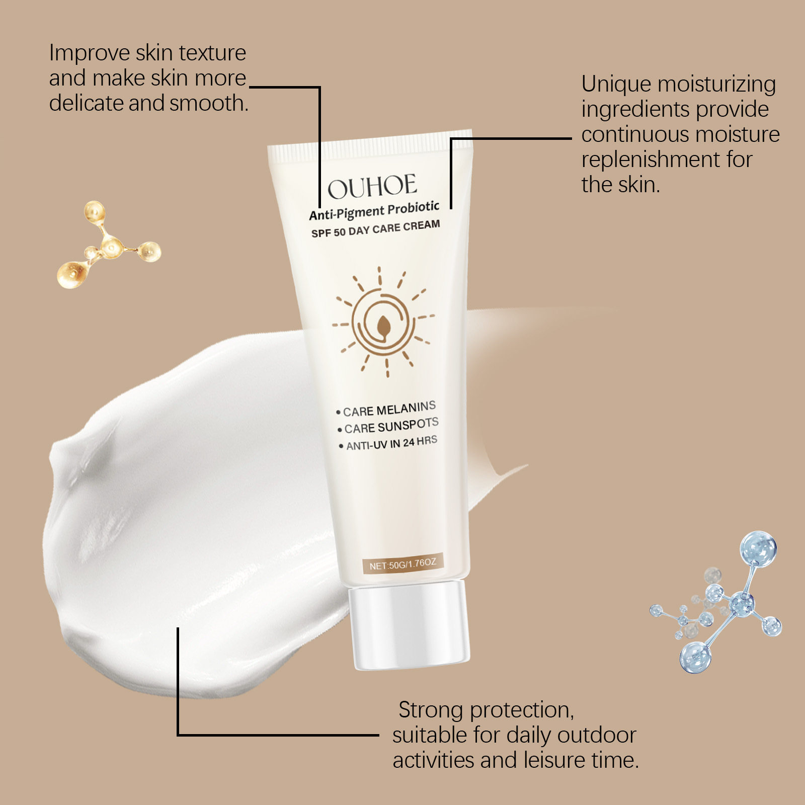 Protetor solar SPF50, protetor - Spf 50 Waterproof Sunscreen avaliação e preço