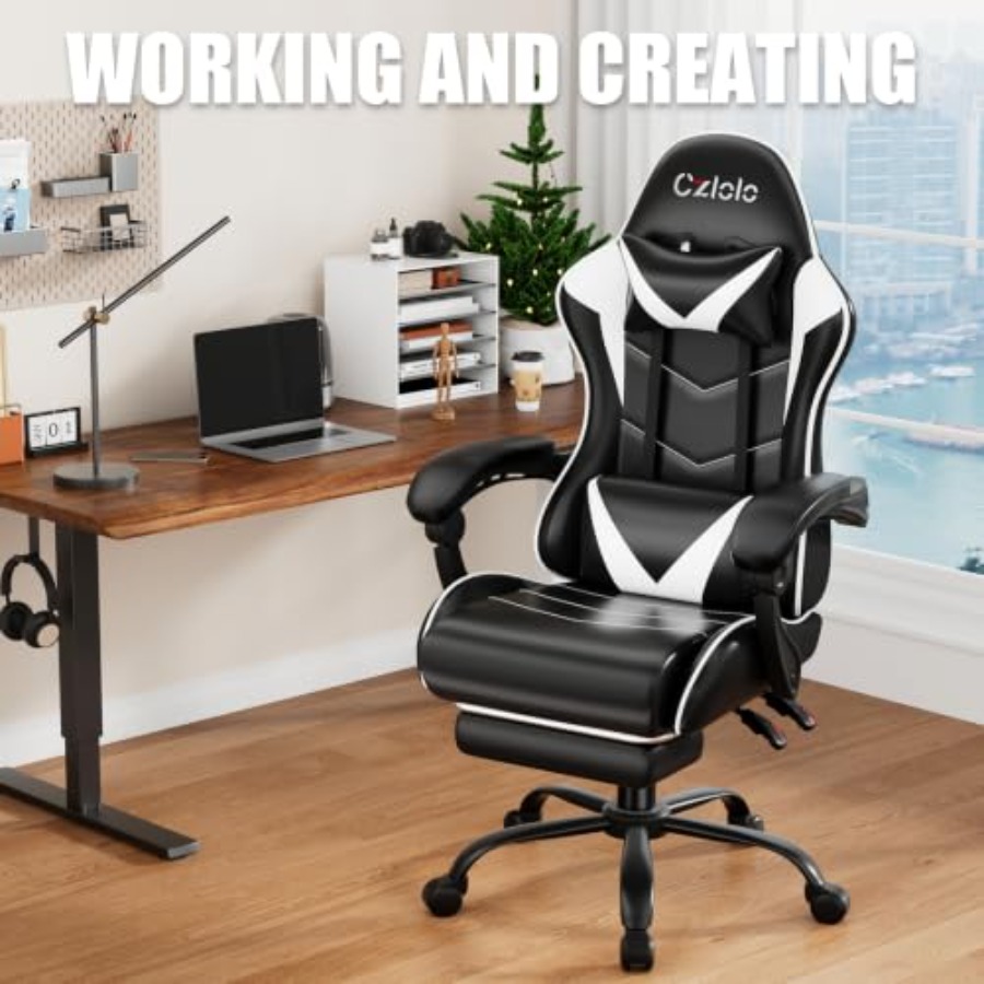 Cadeira Gamer com Apoio para o - Massage avaliação e preço