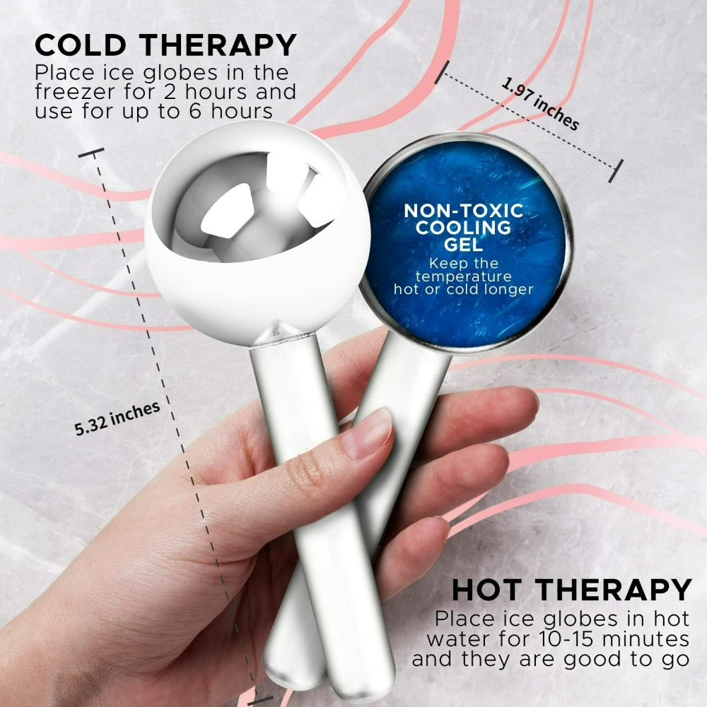 Massageador Facial Cryo com Gl - Face Ice Roller Puffiness avaliação e preço