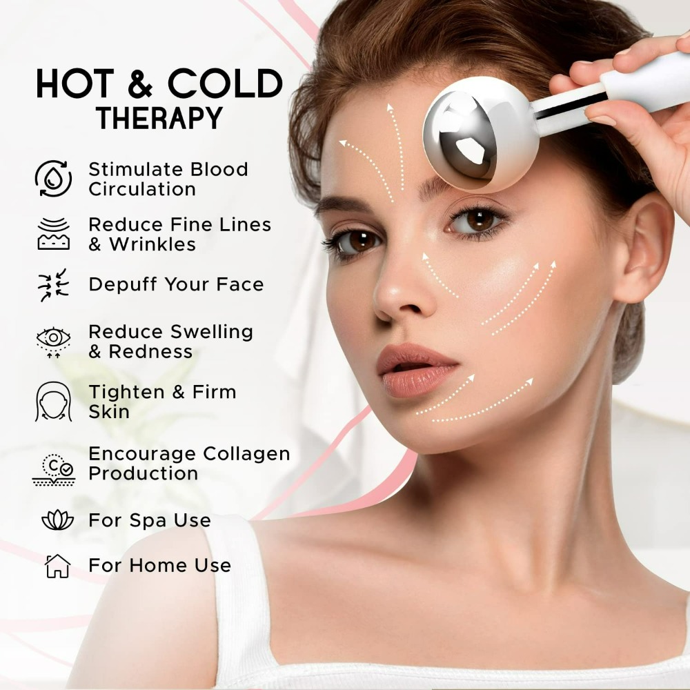 Massageador Facial Cryo com Gl - Face Ice Roller Puffiness avaliação e preço