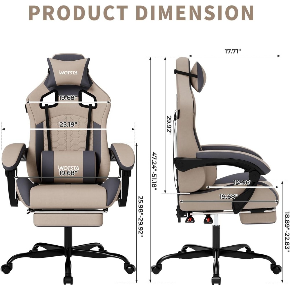 Cadeira de Jogos Ergonômica co - Massage avaliação e preço