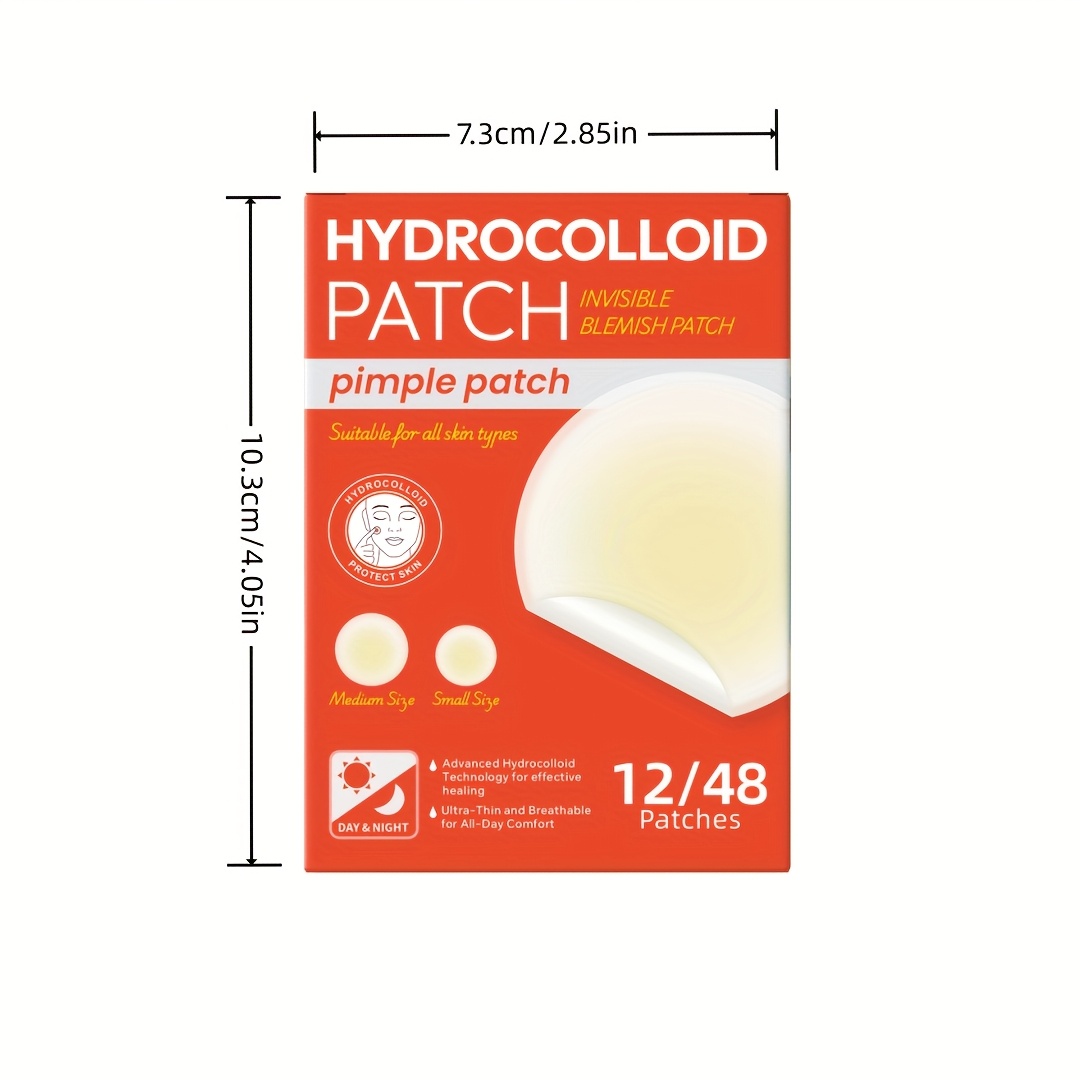 48 PCS Patches hidrocolóides p - Hydrocolloid Pimple Patch avaliação e preço
