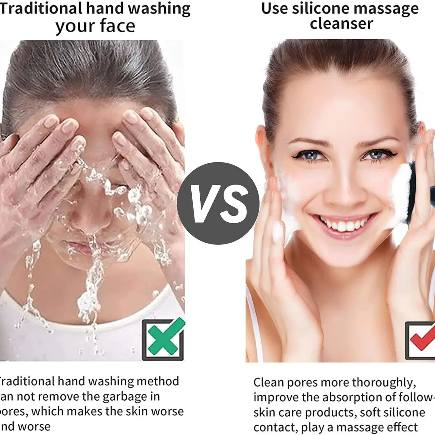 Purificador de rosto de silico - Silicone Face Scrubber Electric avaliação e preço