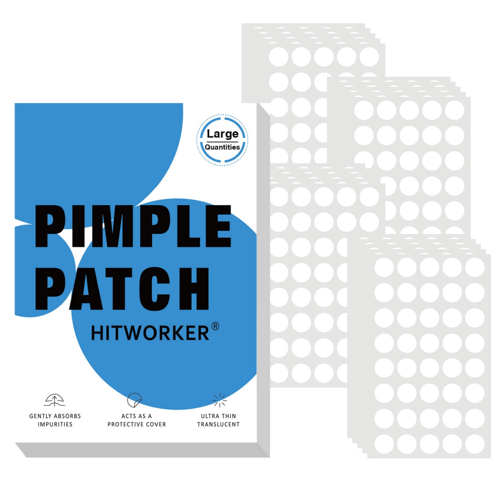 800 Adesivos Hidrocoloides par - Hydrocolloid Pimple Patch avaliação e preço