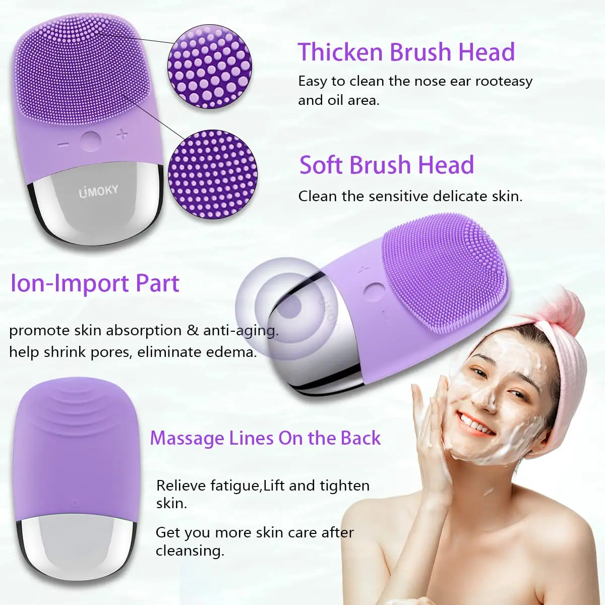 Escova elétrica facial de limp - Silicone Face Scrubber Electric avaliação e preço