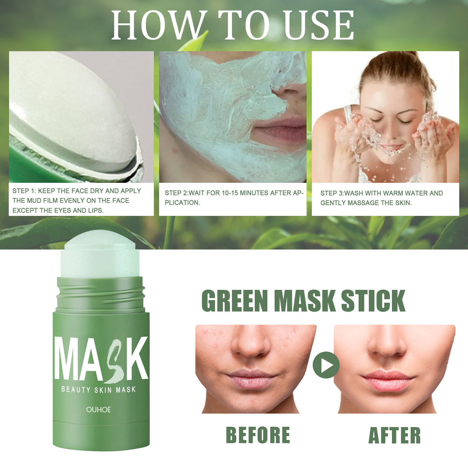 Máscara Sólida de Chá Verde -  - Green Tea Cleansing Clay Mask avaliação e preço
